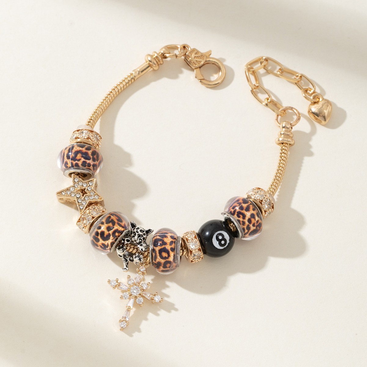 Gold Flower Bangle Adjustable Temperament Bracelet For Women_voghion.com