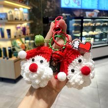 新款可爱圣诞老人钥匙扣卡通钥匙链汽车挂件书包挂饰品小礼品批发