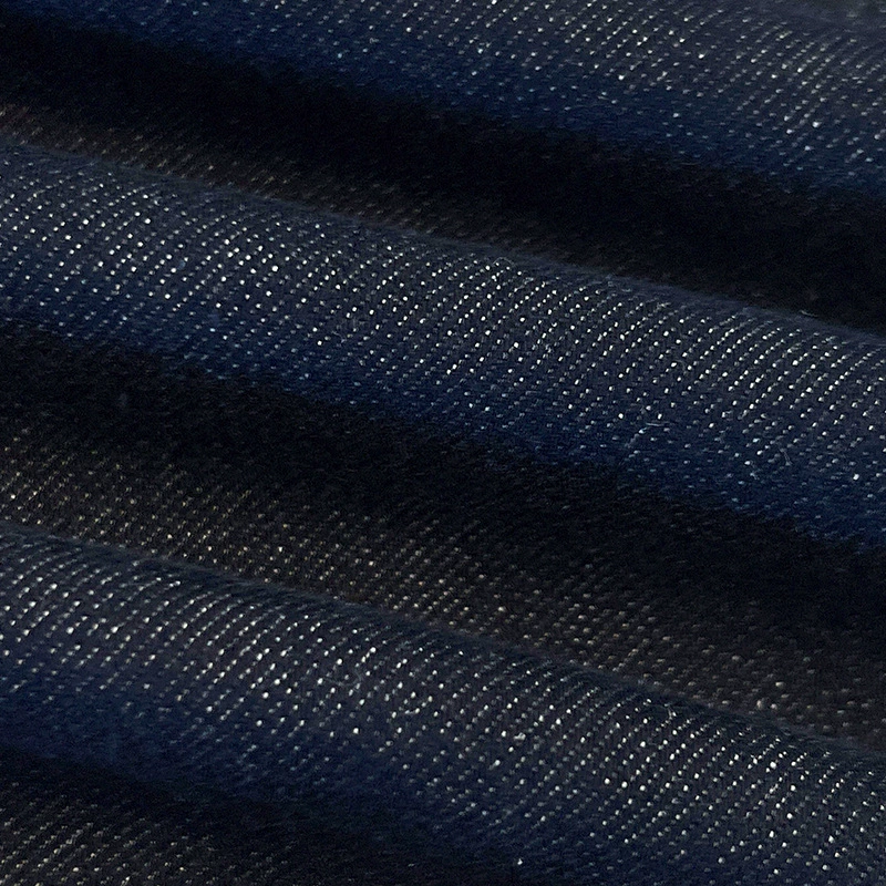 Dark blue jeans, autumn retro fleece trousers, high waist, for teenagers, loose straight fit