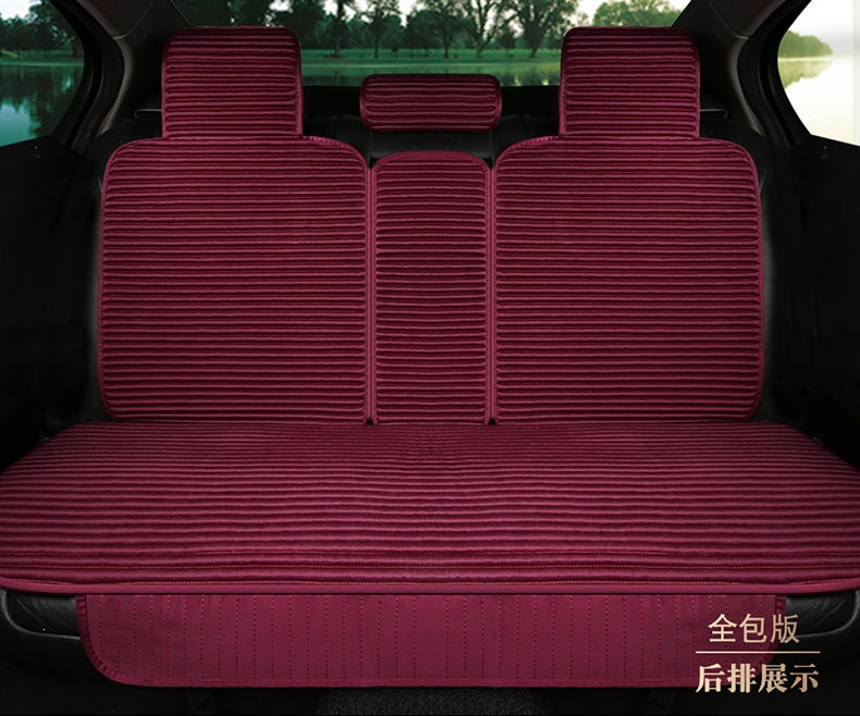 Suitable for all-season use, car seat covers, linen seat cushions, semi-enclosed seat pads, non-slip, full-coverage, health-promoting buckwheat shell for summer