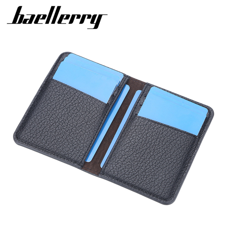 メンズカードホルダー BAELLERRY 薄型韓国版小石マルチカードスロットマネーカードホルダーシンプルな名刺ホルダー卸売|undefined