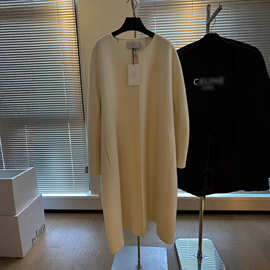 2025秋冬新款优雅气质随性简约顺滑精致减龄垂感挺括洋气百搭大衣