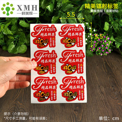 프리미엄 신선한 과일(스티커 300개)*종이/판지