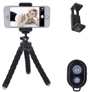 Sponge tripod, universal mobile phone, variable tubing, octopus