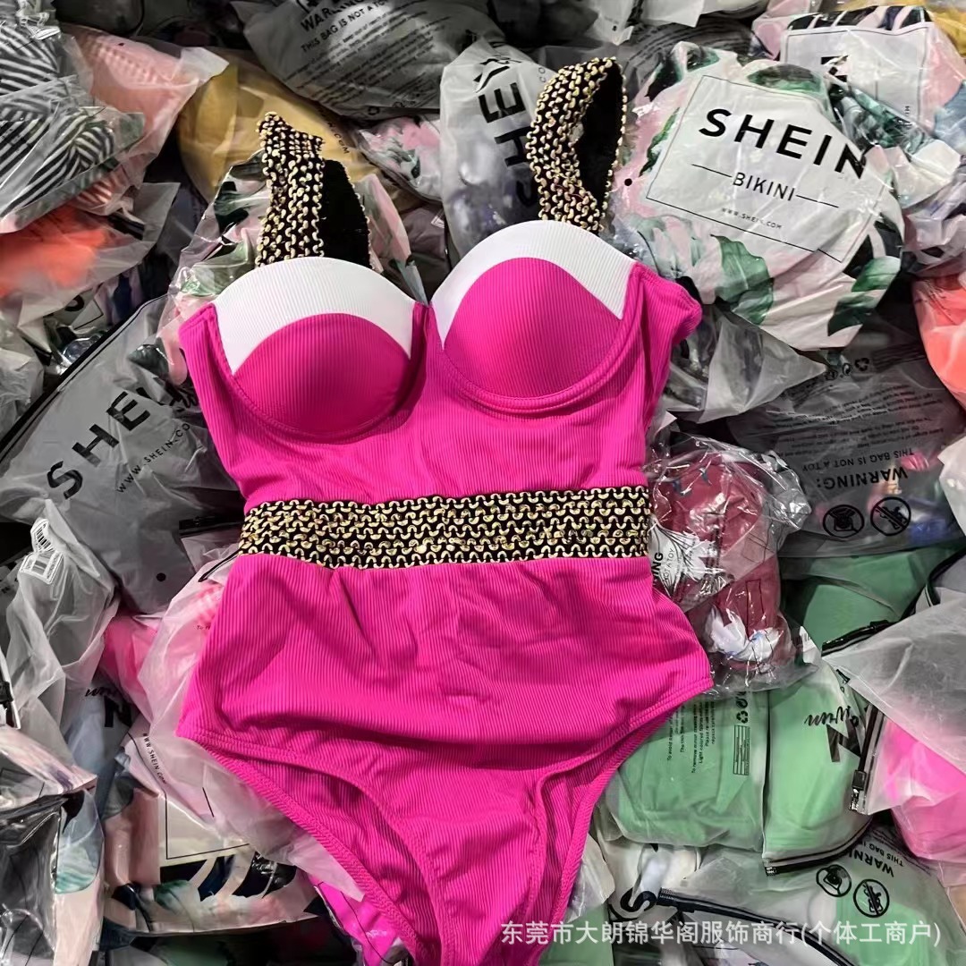 Shein bikini productos de cola de comercio exterior europeo y americano sexy bikini de una pieza traje de baño swimsuit al por mayor