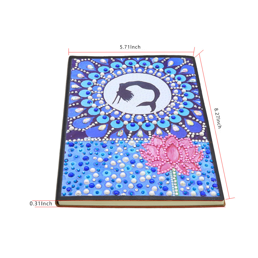 Pegatinas personalizadas para cuadernos con pintura de diamantes DIY, pinturas decorativas de diamantes hechas a mano, cuadernos con pintura de diamantes, pintura de diamantes completa.