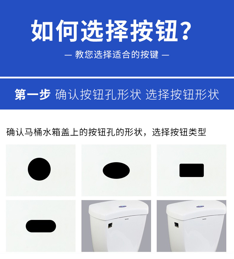Thickened round toilet, double-button water tank, flush toilet, suction button, toilet accessory, one piece manufacturer undefined