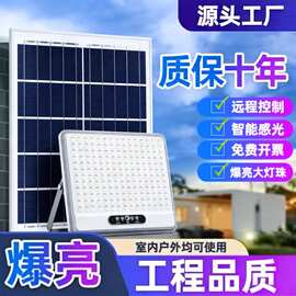 太阳能投光灯防雨防雷户外庭院灯农村爆亮大功率全自动照明路灯