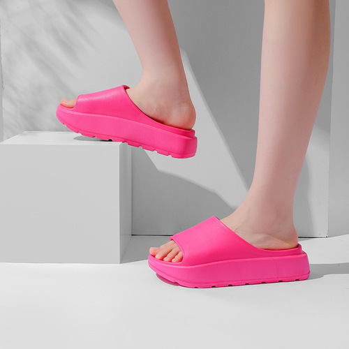 Foreign trade cross-border slippers, summer thick-soled slippers for girls, versatile height-increasing outer wear slippers, home outer wear coconut slippers