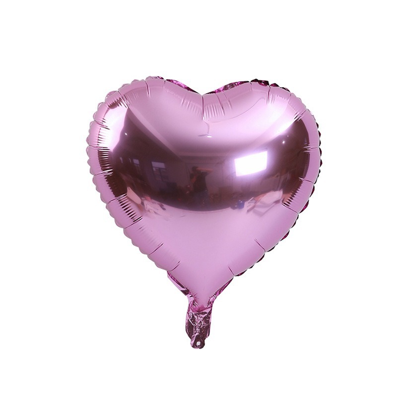 Globo de aluminio con forma de corazón para ramos, globo de aluminio con forma de corazón de 18 pulgadas, caja de regalo para globos de amor, material de embalaje para arreglos florales en ramos, venta al por mayor.