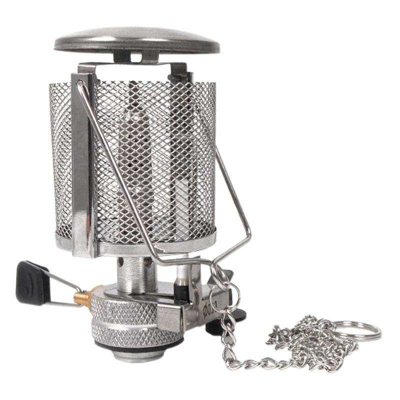 Lámpara de camping al aire libre pequeña lámpara de gas portátil retro lámpara de camping equipo de camping lámpara de vapor de cristal lámpara de iluminación de la tienda