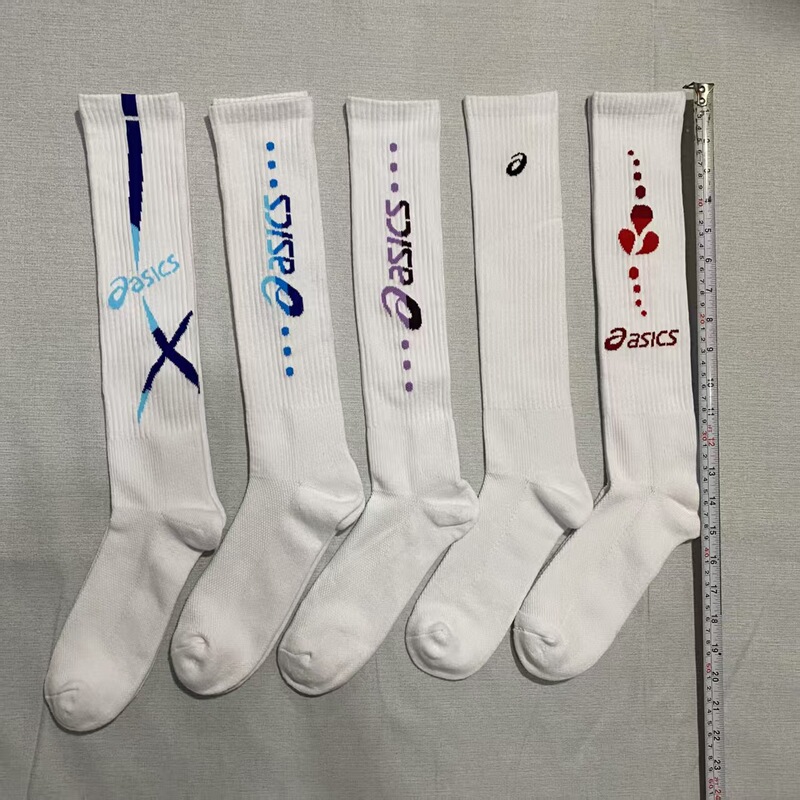 Long Volleyball Sports Socks for Male and Female Students Towel Bottom Mesh Breathable League Style Cotton Long Fashion Running Fitness Socks