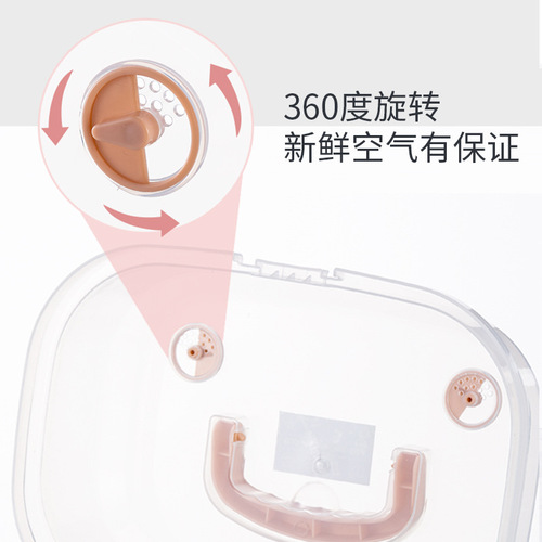 Large Baby Bottle Storage Box Portable Baby Utensil Storage Container Drainage Dustproof Drying Rack Powdered Milk Box