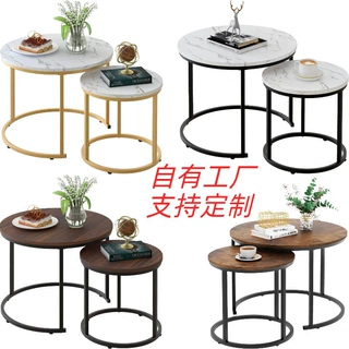 移动茶几小圆桌客厅茶几高级感工厂定制沙发边几小茶桌