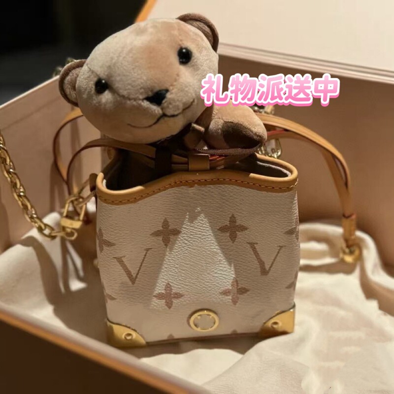 Bucket Bag Donkey Ur Dune P Bag Leather N32 Shaomai 27Se Bag New Product M8Ow Drawstring Women's Shoulder Bag Small