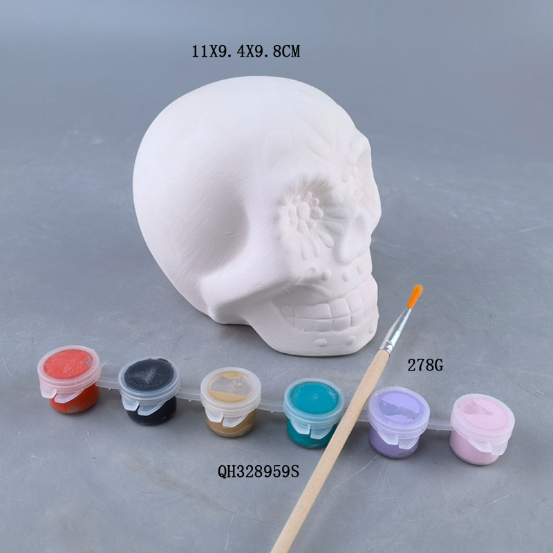 Creativo transfronterizo Halloween divertido cráneo bricolaje Halloween horror atmósfera decoración creativa adornos cráneo