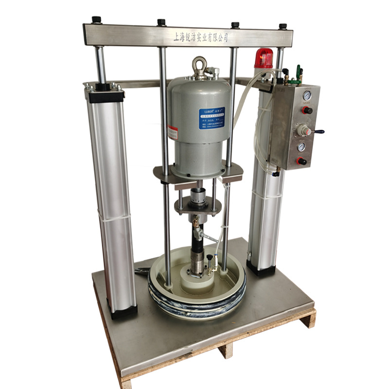 Bomba neumática de alta presión RJ-S50200SU de acero inoxidable doble vertical 55 galones bomba de émbolo de suministro de pegamento