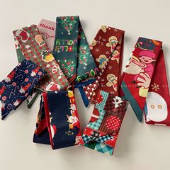 Christmas New Arrival Ribbon Scarf Autumn/Winter Women Fashion Versatile Collar Scarf Trendy Atmosphere Headband Gift Box Set