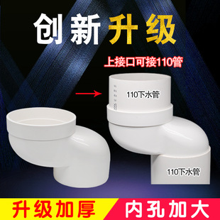 Thickened Anti-Blocking Squat Toilet Shifter 5Cm\10Cm Diameter Enlarged Toilet Shifter Shifter Flat Tube