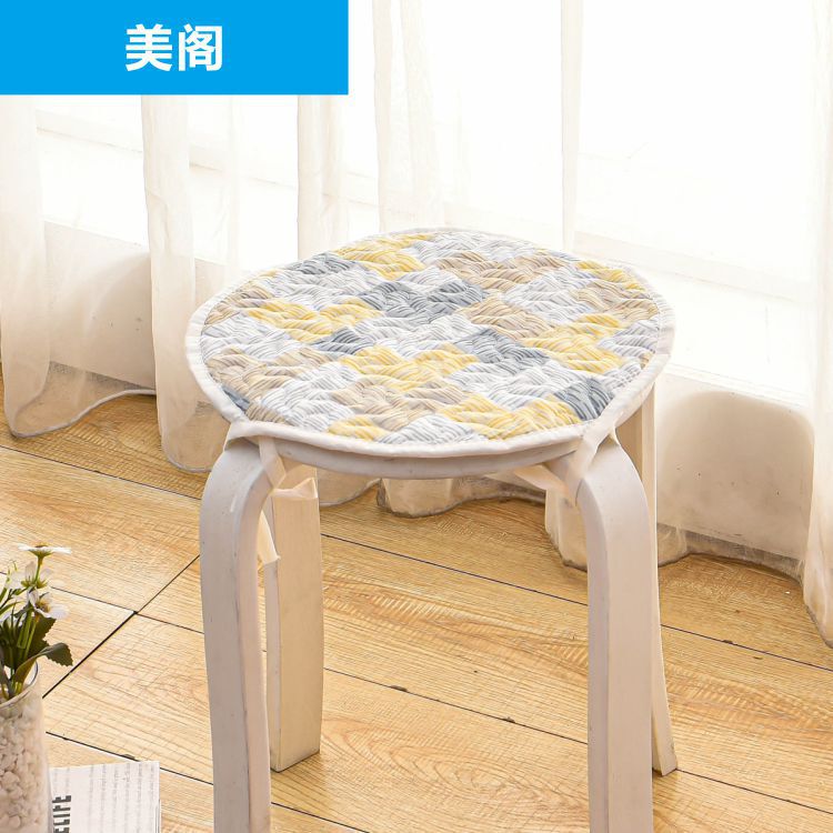 丸腰掛け布芸クッション椅子クッション丸腰掛けセット円形ホテル腰掛けカバー家庭用小型丸腰掛け|undefined