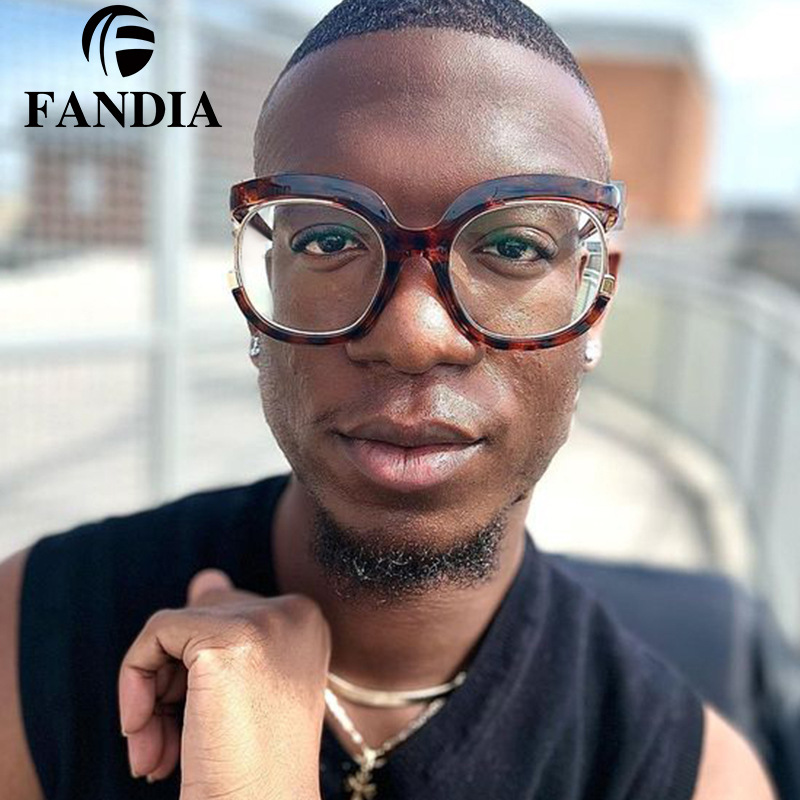 92104 empuje caliente Amazon gran marco anti-azul luz gafas europeo y americano marco de moda gafas mujeres pueden coincidir miopía gafas