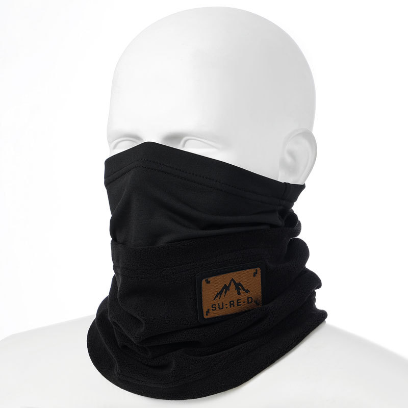 Otoño y invierno nuevo cuello de ciclismo para hombres y mujeres para llevar jinetes colgando orejas máscaras para proteger el cuello a prueba de viento y vello grueso babillo