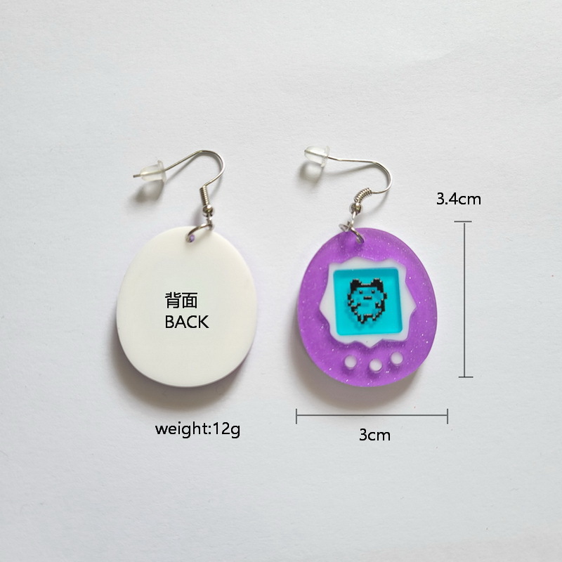 Women'S Gender 1 Pair Fashion Doll Stoving Varnish Arylic Drop Earrings