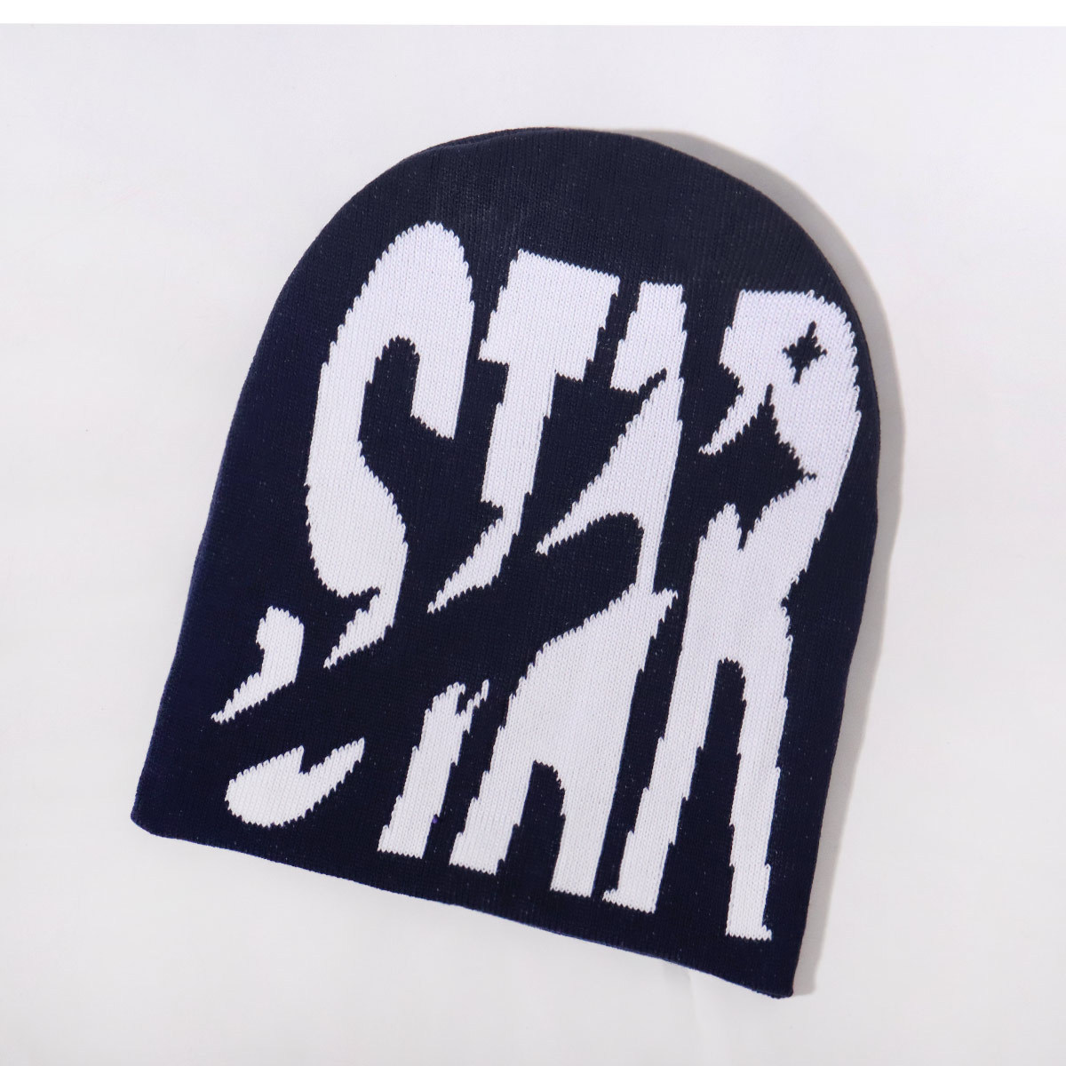 Alphabet Jacquard Strickmütze Trend Y2K Persönlichkeit lässig Kaltmütze Warme Kaltmütze_voghion.com