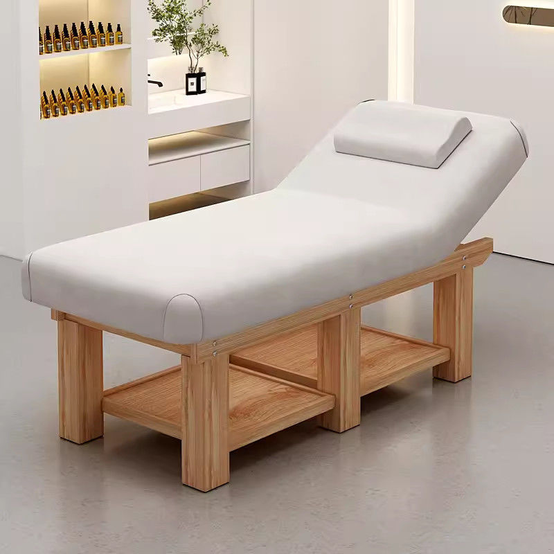 Nuevo salón de belleza de alta gama especial madera maciza función cama de masaje cama de belleza SPA masaje cama de látex de masaje