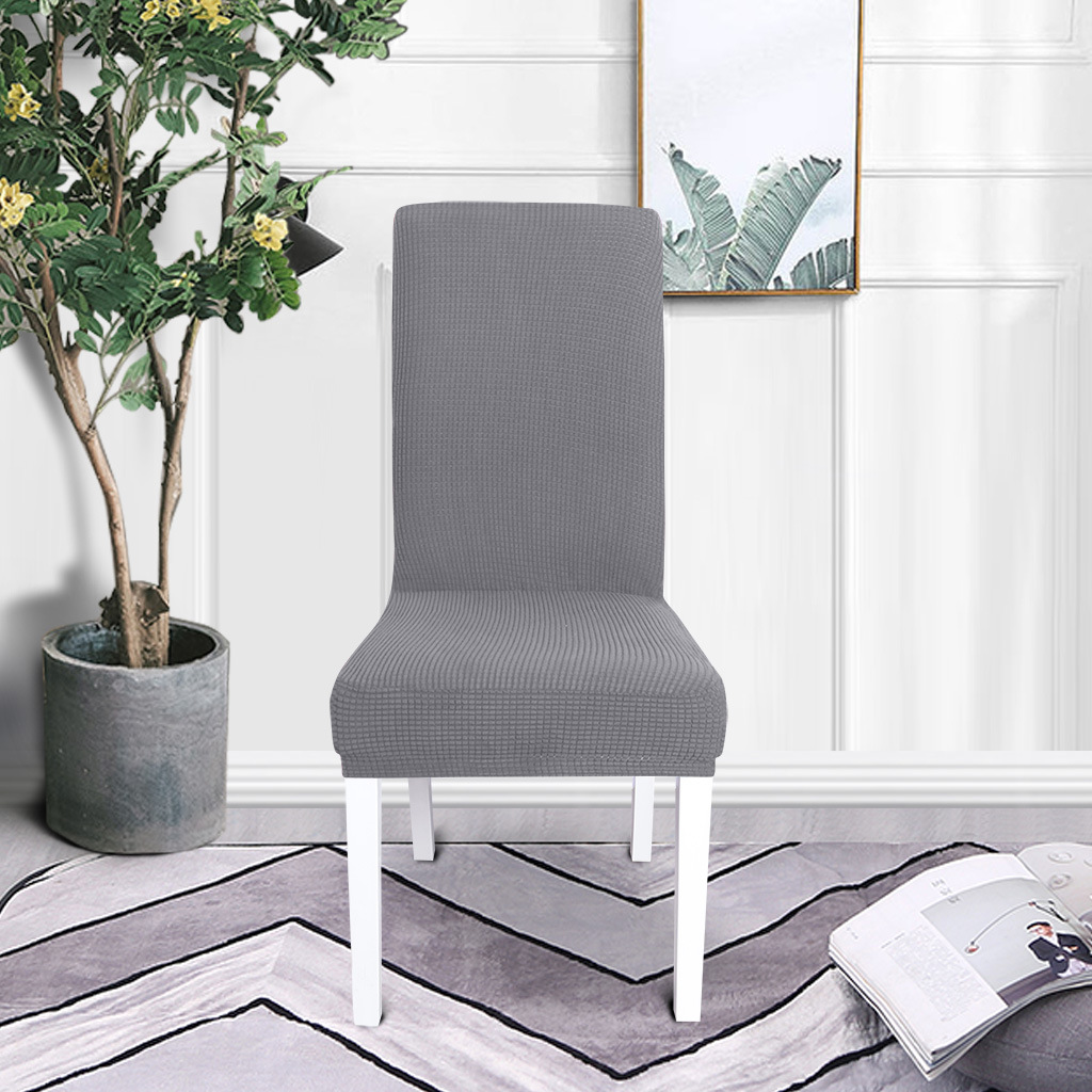 Transfronterizo al por mayor elástico agitado cubierta de silla de terciopelo general color sólido engrosado fábrica de cubierta de silla de restaurante hotel