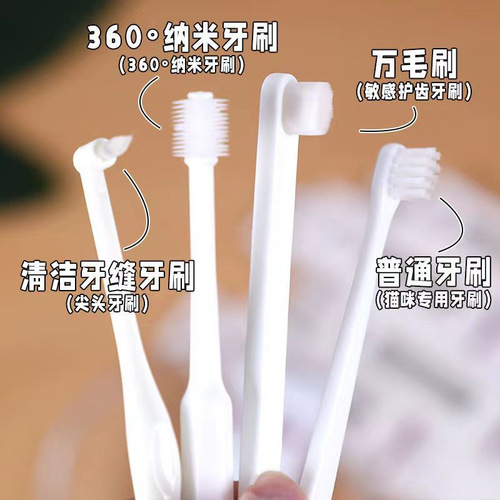 Japanese kojima pet toothbrush toothpaste for cats and dogs pet fresh breath oral cleaning set edible toothpaste