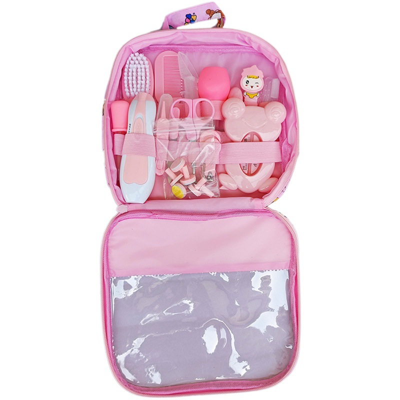 Baby Twenty-Piece Care Bag Set Electric Nail Grinder Baby Care Set Nasal Aspirator Daily Cleaning