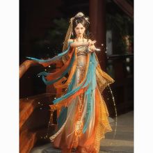 重工少女风一梦敦煌正版西域飞天舞蹈服敦煌刺绣汉服异域春夏汉服