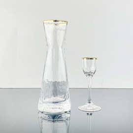 日式小酒杯套装酒杯清酒酒具酒壶喝酒杯果酒杯白酒家用分酒器玻璃