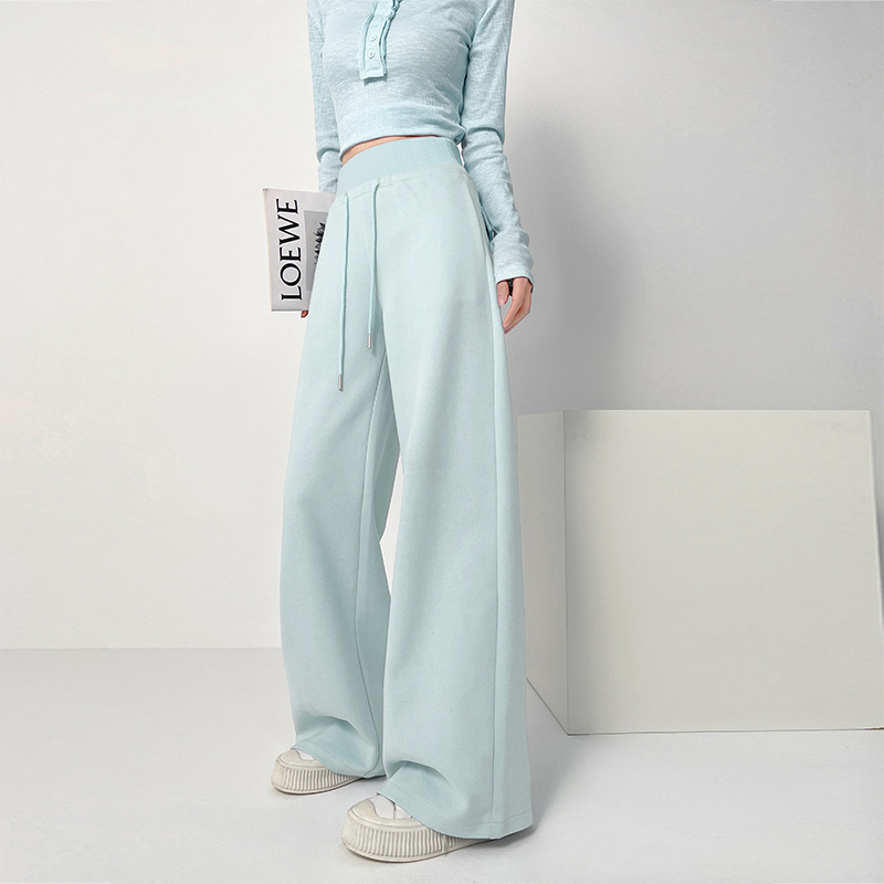 American-Style High-Waisted Sports Pants for Women, Spring 2026 New Model, Ant Waist Sweatpants, Loose Fit, Wide-Leg Casual Long Pants American-Style High-Waisted Sports Pants for Women, Spring 2026 New Model, Ant Waist Sweatpants, Loose Fit, Wide-Leg Casual Long Pants