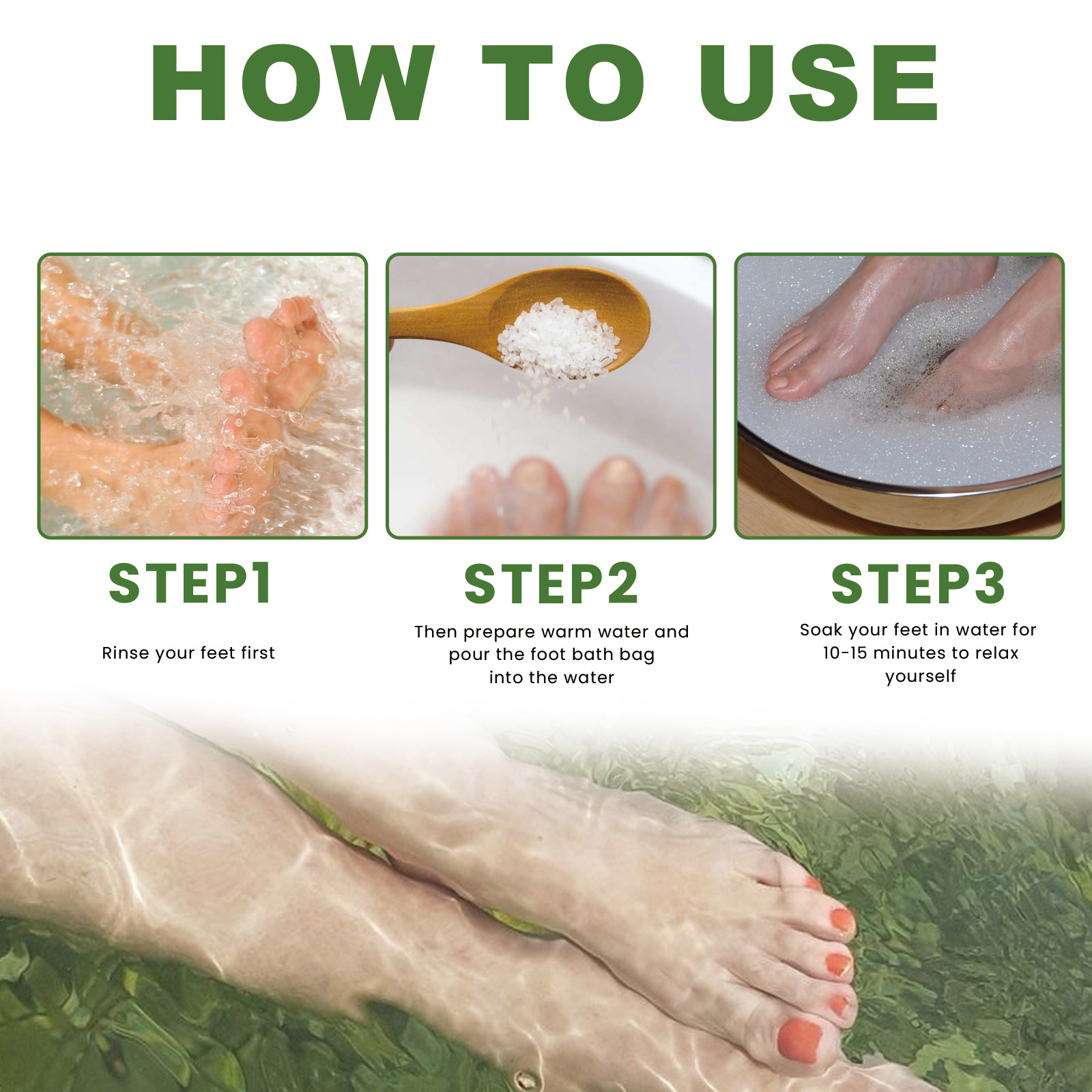 Eelhoe Foot Detox Bath Salt For Deep Cleansing And Body Slimming_voghion.com