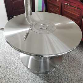 2025新款贵州不锈钢加厚气化炉柴煤两用炉家用取暖炉烤火炉炉