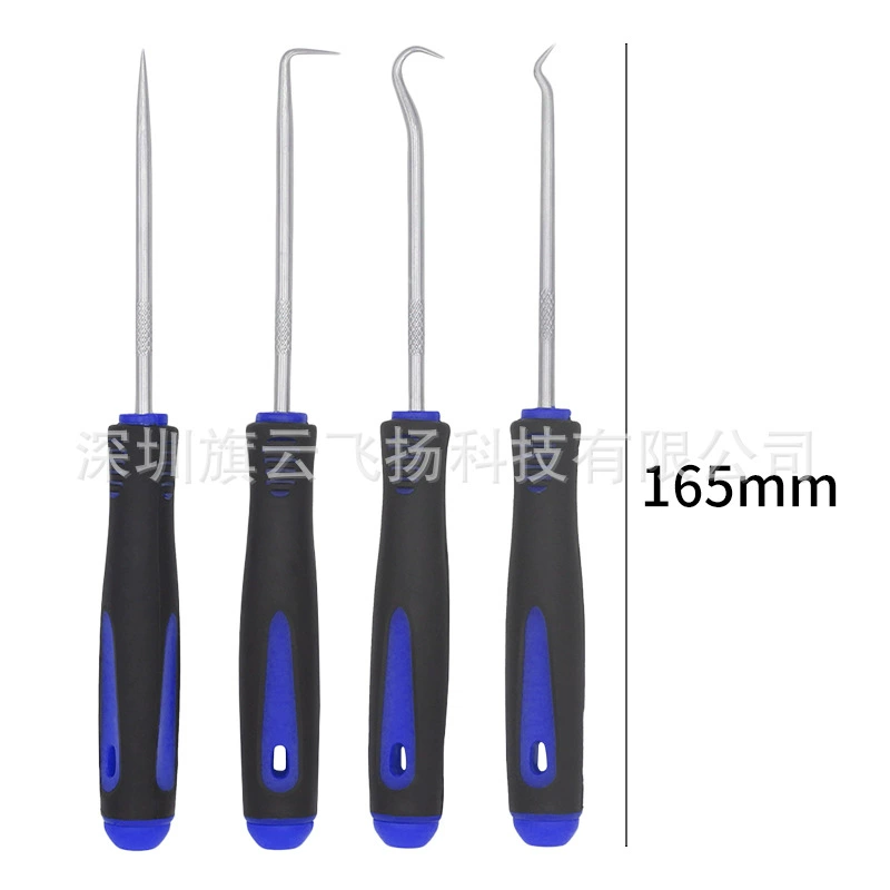 4-piece oil seal puller and extractor hooks for replacing oil seals, disassembly tools, sealing ring gaskets, powdering tool