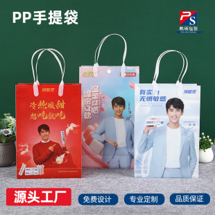 Pp Frosted Transparent Lengsuanling Pp Tote Bag Toothpaste Shampoo Toiletries Accompanying Gift Bag Pvc Packaging Bag