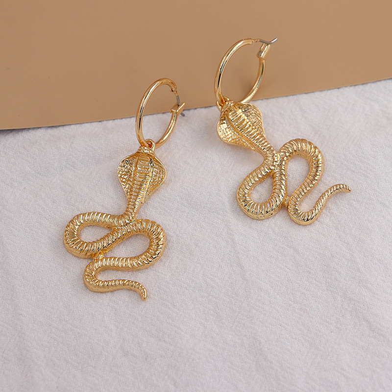 Alloy Animal Snake Earrings display picture 4