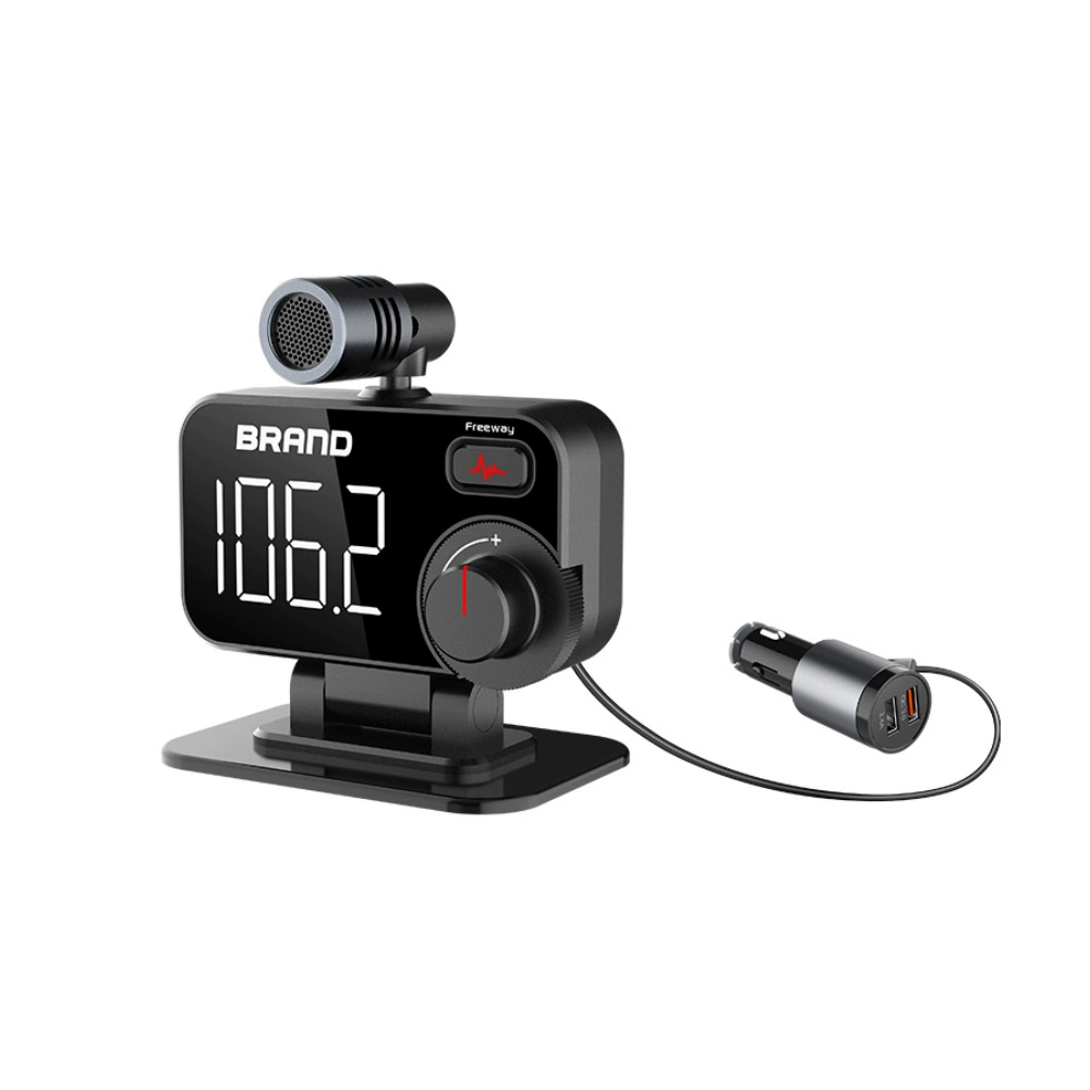 Автомобильный Bluetooth передатчик с внешним вращающимся микрофоном BT92
