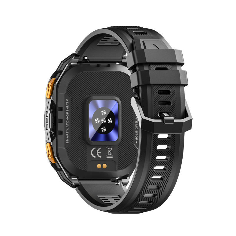 X5 Smartwatch Rugged Outdoor Watch AMOLED Screen GPS Altimeter Barometer Compass 5 ATM Waterproof_voghion.com