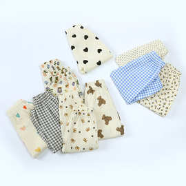 儿童防蚊裤夏款棉纱裤子时尚洋气夏装男女童卡通休闲长裤厂家批发