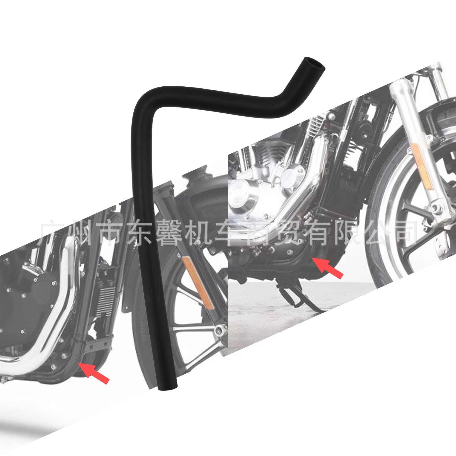 Suitable for Harley 883 X48 1200 72V 04-24 Years Modified Oil Drum Oil Tank Oil Drain Pipe Oil Drain Pipe