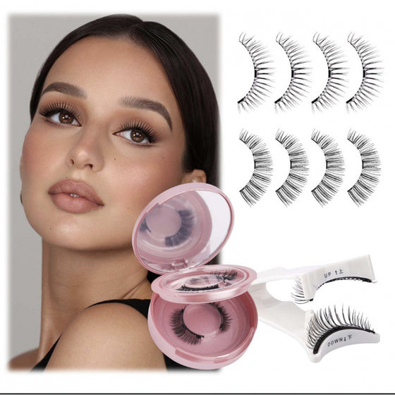 European and American Explosions Magnetic Absorbing False Eyelashes Natural Thick Magnetic Absorbing Eyelashes Cross-border Amazon Magnetic Absorbing Eyelashes suit