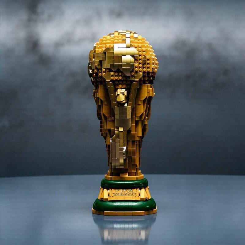 Cross-Border Compatible Lego World Cup Trophy Football Boys' Educational Building Block Toys Gift Dropshipping Cross-Border Compatible Lego World Cup Trophy Football Boys' Educational Building Block Toys Gift Dropshipping