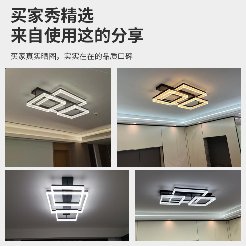 Nórdico sencillo moderno lujo villa lámpara de sala de estar doble candelabro dormitorio italiano estudio comedor lámparas de techo