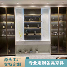 全屋整体家具定制餐厅柜一体靠墙北欧风格板式家具厂家批发