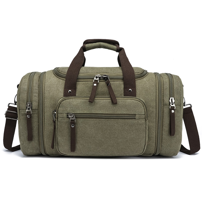 Estilo coreano transfronterizo de gran capacidad de equipaje bolsa de viaje casual de moda al aire libre crossbody portátil bolsa de viaje de lona