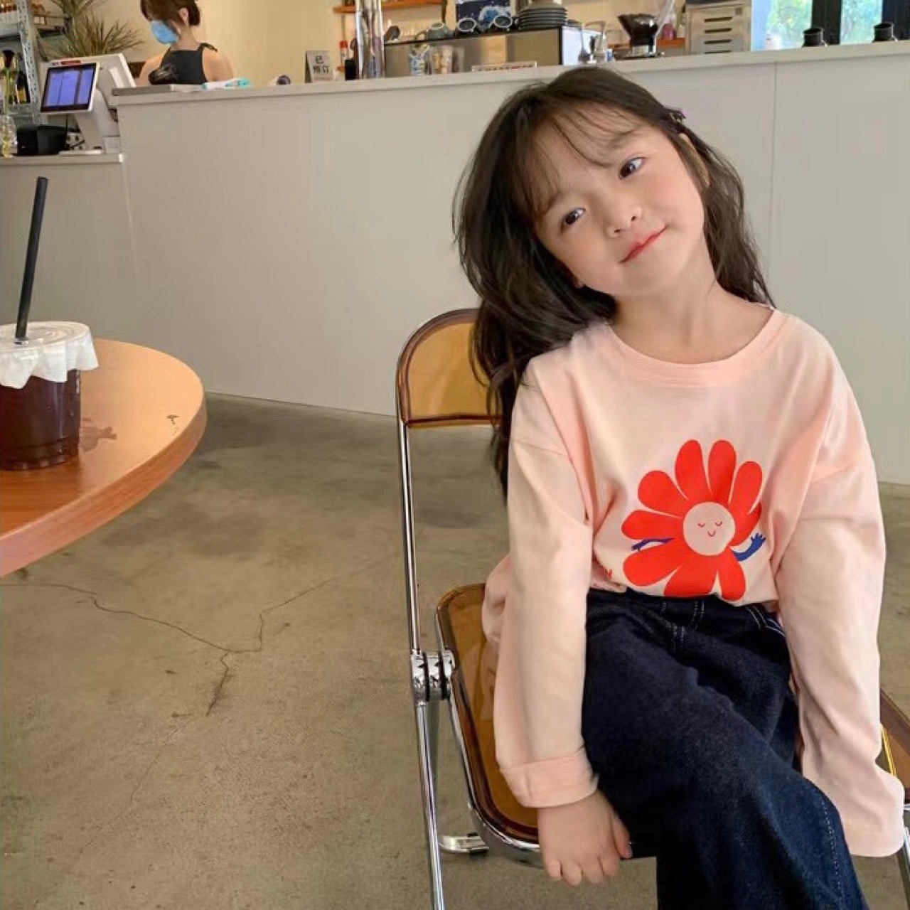 2022 Spring children Solid moisture absorption Perspiration T-shirts motion Pink Spring goods in stock Hooded Base coat